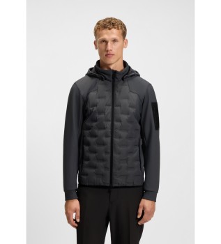 Dunkelgraue Jacke mit Soldatenlogo