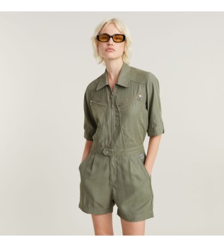 Macaco com fecho de correr verde