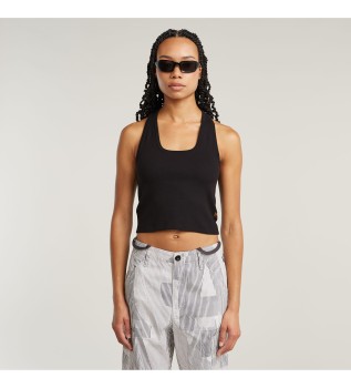 Camiseta Back Snap Slim negro