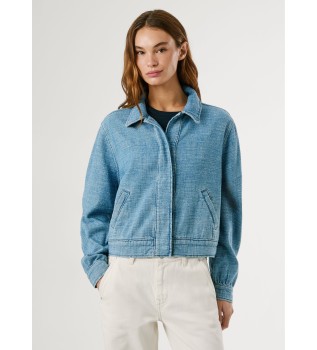 Veste en tweed Yana bleu