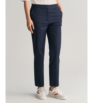 Pantalon cigarette slim, marine