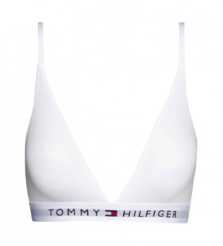 Soutien-gorge triangle blanc avec logo