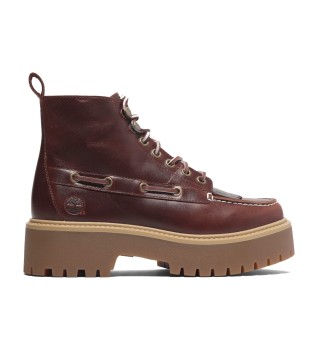 Stone Street Leather Ankle Boots burgundy