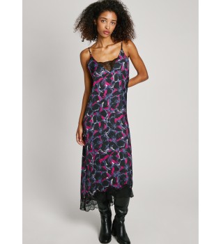 Abito sottoveste nero Alicia