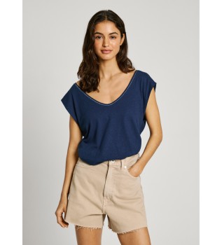 Lotti Short Sleeve Navy T-Shirt