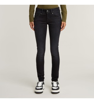 Jeans Midge Cody Mid Skinny cinzento escuro