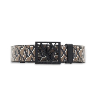 Ceinture  plaques marron