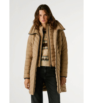 Sann Long Beige Duffle Down Coat