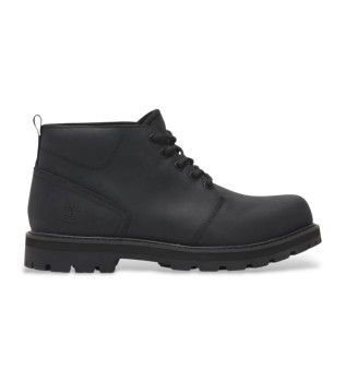 Britton Road Mid Leather Chukka Boots Preto
