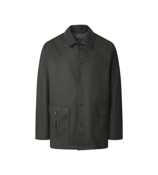 Hbone Flan green overshirt
