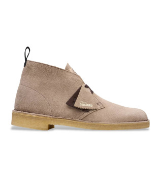 Bottes en cuir beige Desert