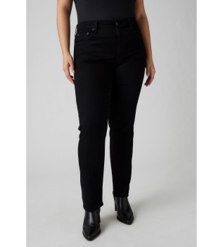 Jeans Rectos De Tiro Alto 724 negro