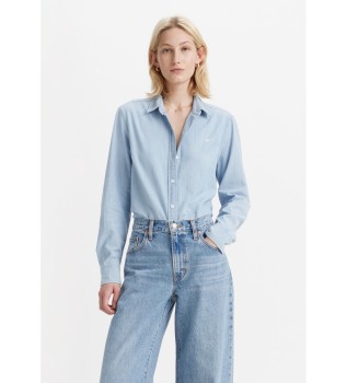 Chemise bleue classique