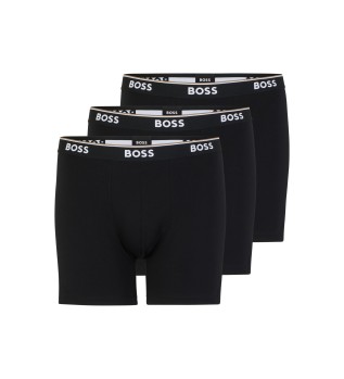 Pack 3 Svart Power Boxershorts