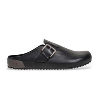 Zoccoli Corby in pelle nera