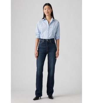 Jeans Ribcage, lang, marineblau