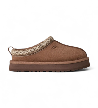 Brun Tazz L�der Clogs