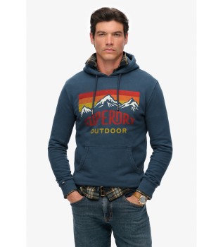 Mountain Relaxed sweat-shirt bleu