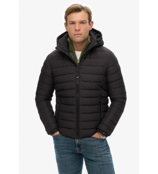 Fuji Jacke mit Kapuze schwarz