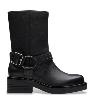 Botas de piel Rebelle Up negro
