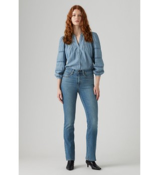 Cal�as de ganga 725 High Rise Bootcut azul