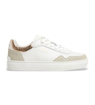 Camden Collar L�der Sneakers Hvid