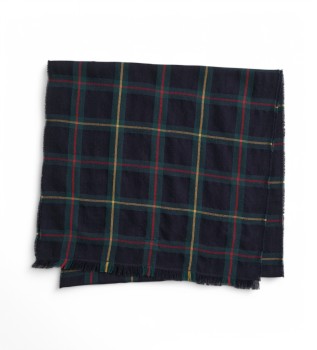 Kasteliran volneni šal mornariške barve