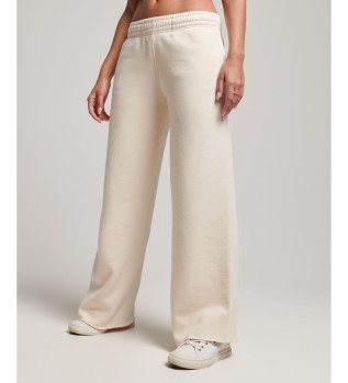 Straight joggers with off-white washed effect