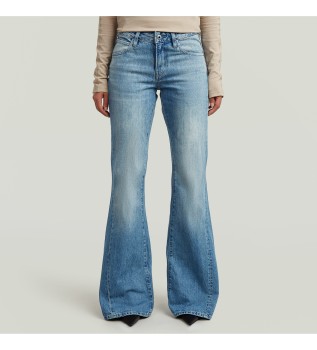 Stevey 3D Flare Jeans bleu