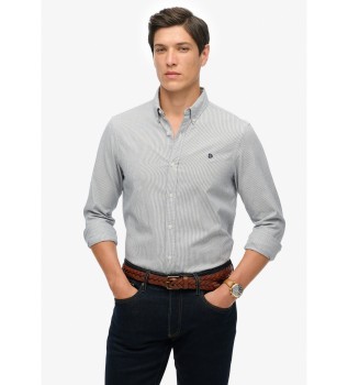 Klassiek Oxford L/S overhemd grijs