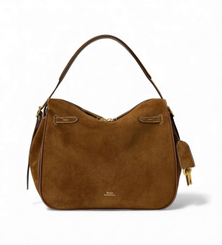 Brun ruskind Polo ID Satchel taske
