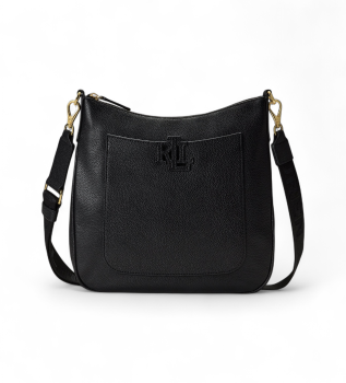 Cameryn crossbody-taske i narvet læder, sort