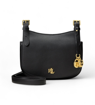 Bolso cruzado Marcy mediano de piel negro