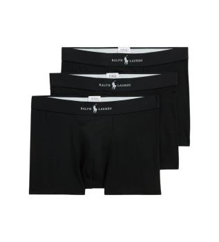 Sæt med 3 klassiske boxershorts i sort bomuldsblanding