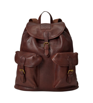 Brown Heritage leather backpack
