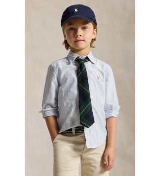 Camisa Oxford às riscas