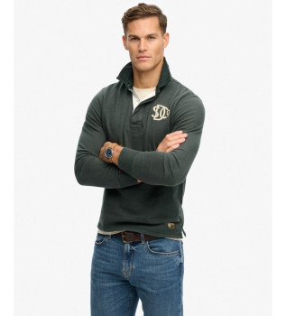 Polo Vintage Athletic Rugby verde