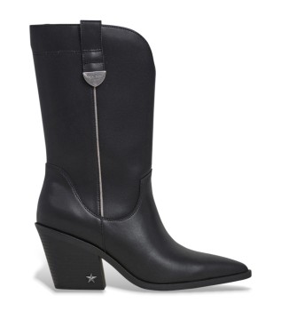 Gina Western Leather Boots black