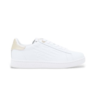 Baskets classiques en cuir blanc