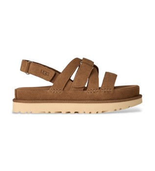 Sandales en cuir Goldenstar Gleam marron