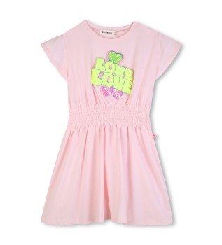 Robe à paillettes roses