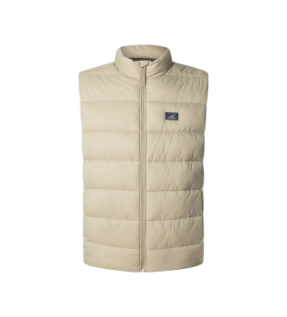 Beige Puffer Vest