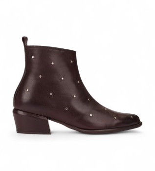 Botines de Piel Fei 02 marrón