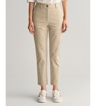 Slim Fit Chino broek beige