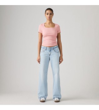 Jeans low loose azul claro