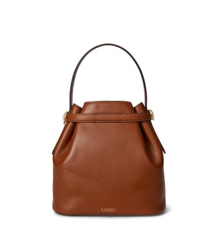 Borsa a secchiello Blaike in pelle marrone medio