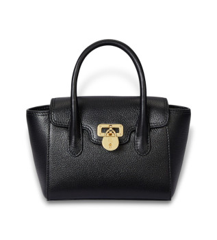 Bolso satchel Tanner pequeño de piel negro