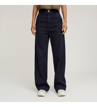 Deck 2.0 High Loose Chino Navy Byxor
