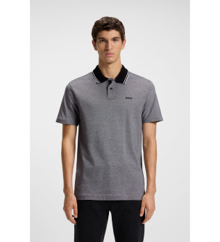 Peoxford New-poloskjorte, sort