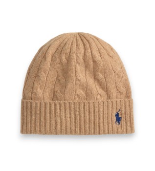Hue i uld og kashmir, beige